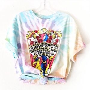 NWT GRATEFUL DEAD Tie Dye Bears oversized band tee